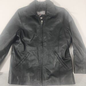 Wilsons Leather Kids leather jacket XL genuine bike zip motorcycle winter coat